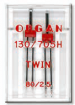 Двойные  иглы  для швейных машин (2 шт) N-80, ORGAN 